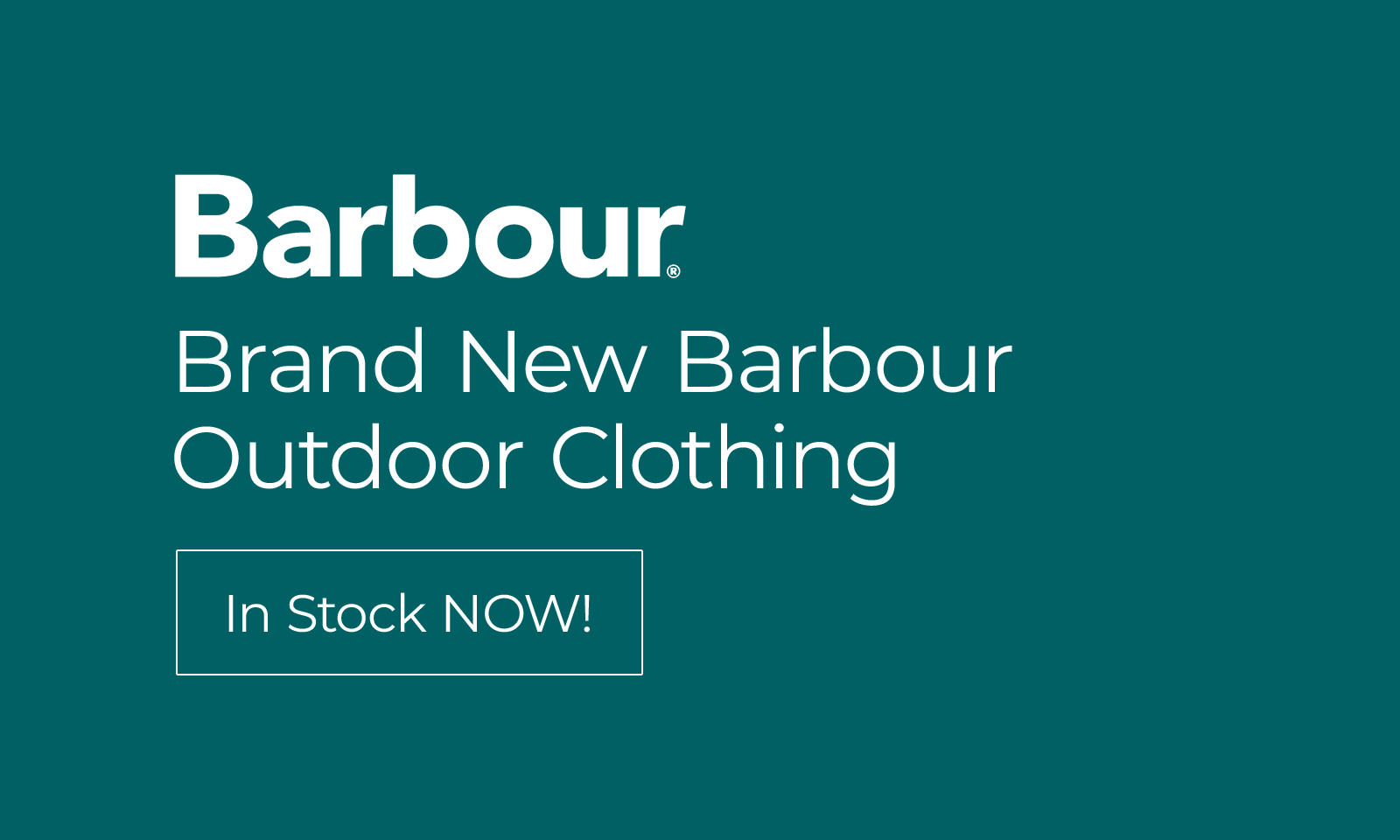Brand New Barbour Outdoor Clothing