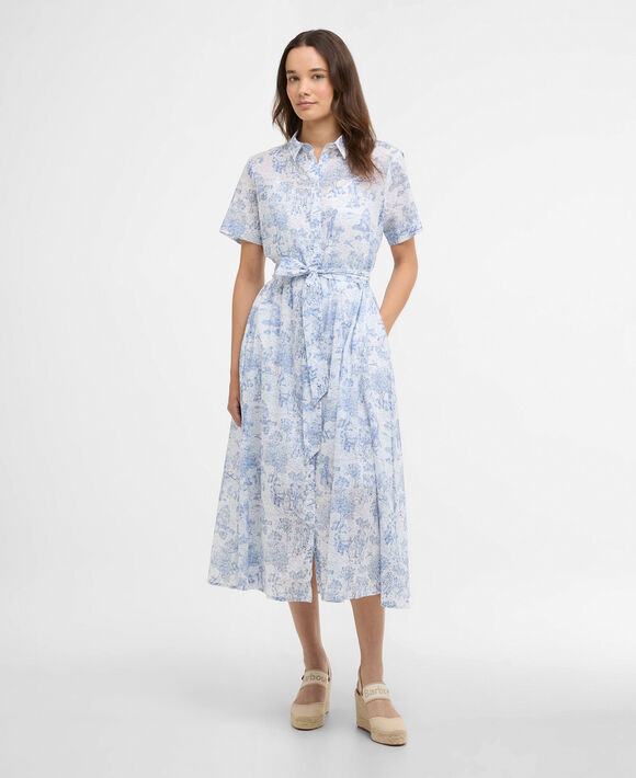 Barbour Wisteria Dress: Ink Blue