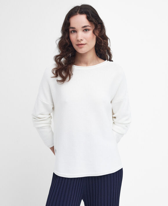 Barbour Marine Knit: Cloud