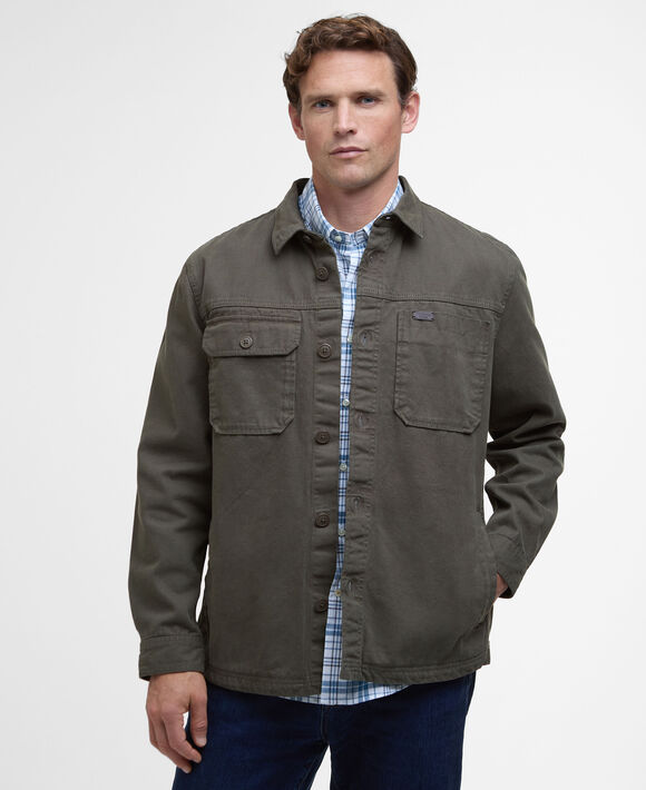 Barbour Lingfield Overshirt: Fern