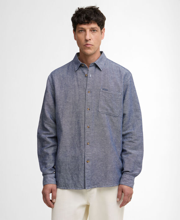 Barbour Bradden Shirt: Indigo