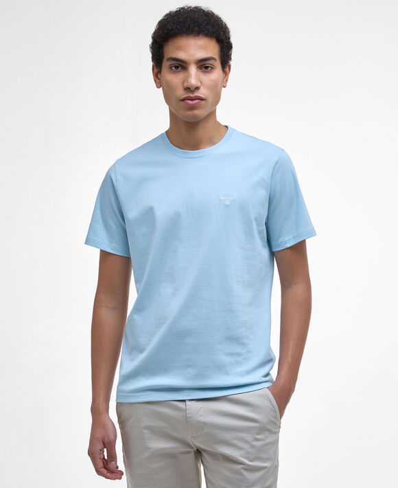 Barbour Essential Sports Tee: Pale Sky