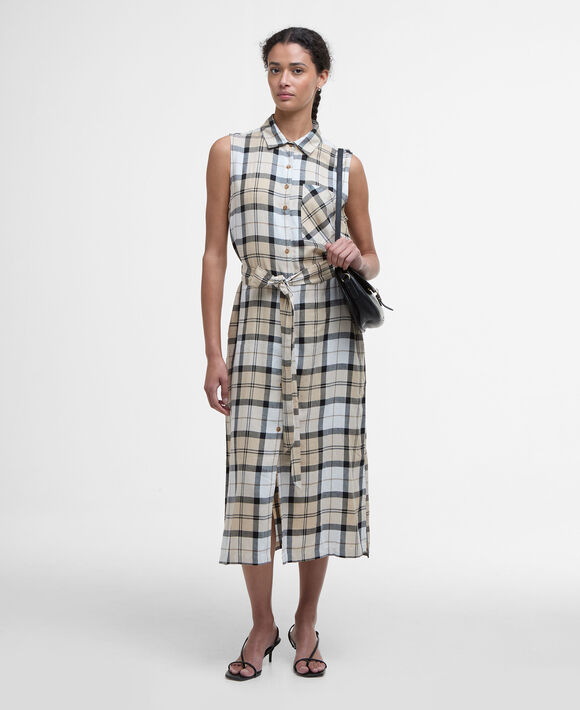 Barbour Agnes Midi Dress: Safari