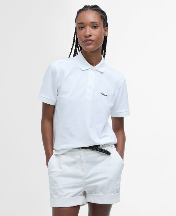 Barbour Bowford Polo Shirt: Classic White
