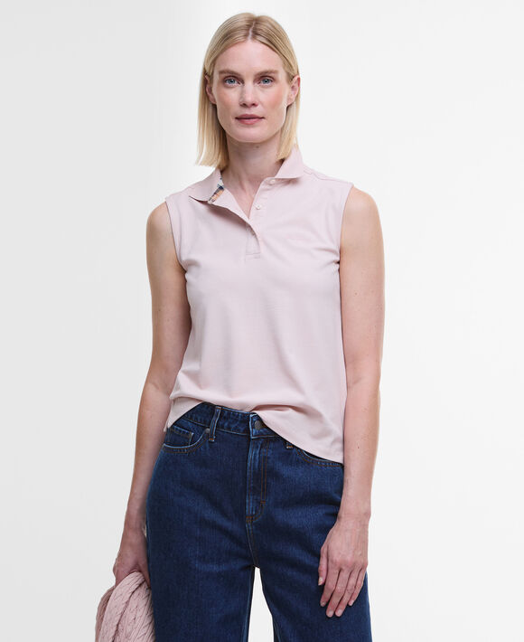 Barbour Bowford Polo: Primrose Pink