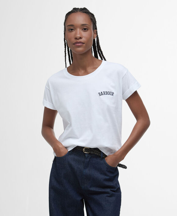 Barbour Kenmore Tee: White White