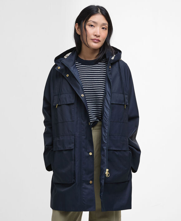 Barbour Khai Waterproof Jacket: Dark Navy