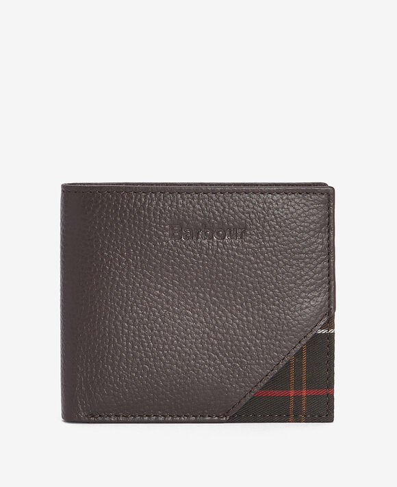 Barbour Tabert Leather Wallet: Chocolate