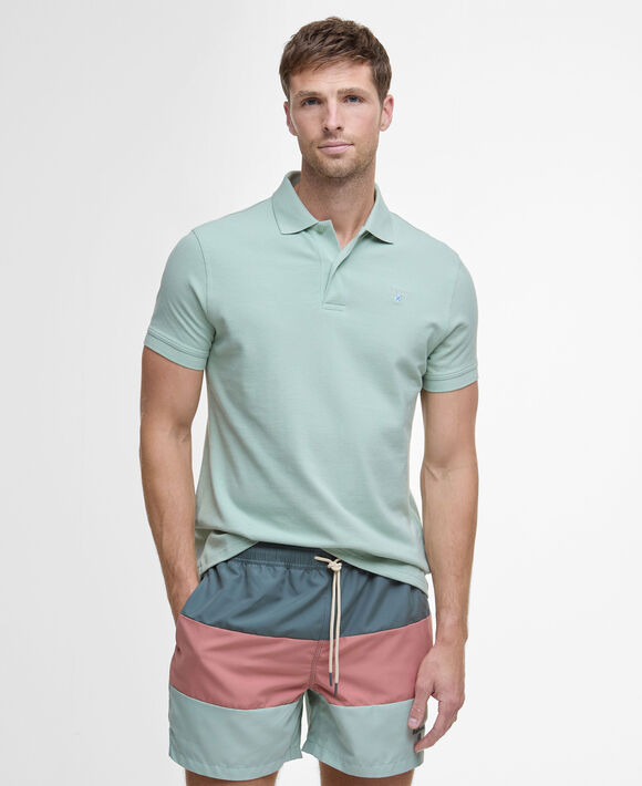 Barbour Sports Polo: Pale Apple