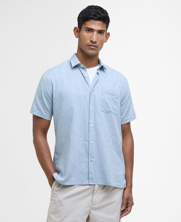Barbour Nelson Short Sleeved Shirt: Lead