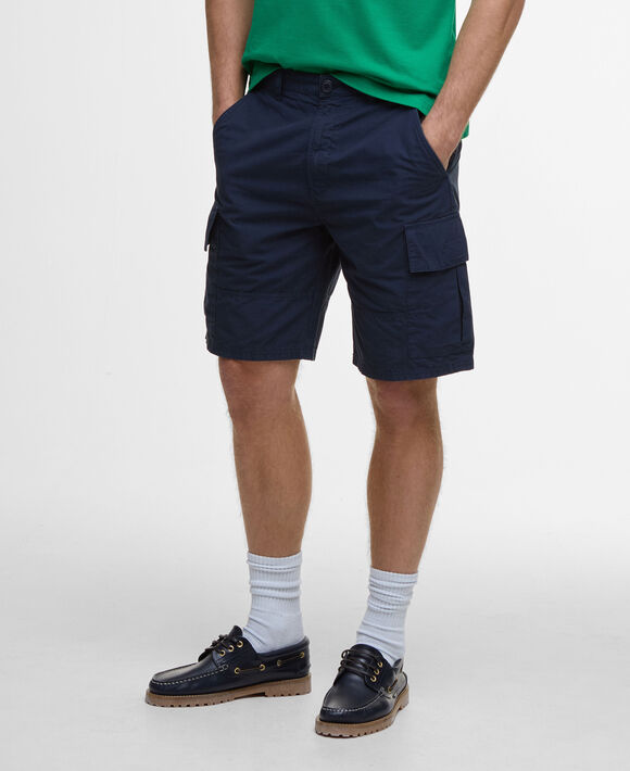Barbour Ripstop Cargo Shorts: Navy
