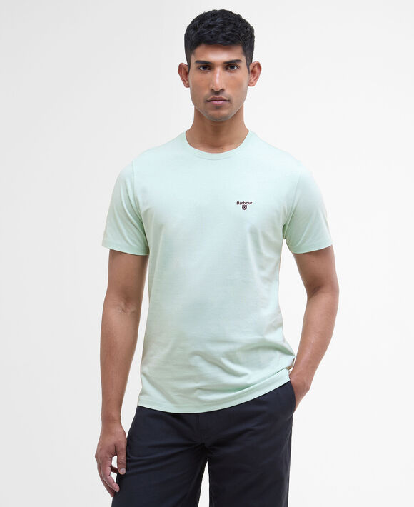 Barbour Essential Sports Tee: Dusty Mint
