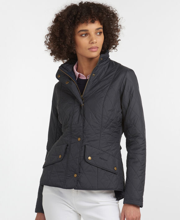 Barbour Flyweight Cavalry Quilted Jacket: Navy