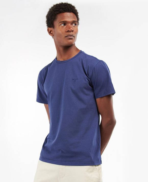 Barbour Garment Dyed T-Shirt: Navy