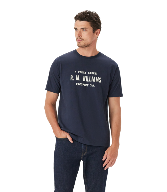 R.M.Williams Bale T-Shirt: Navy