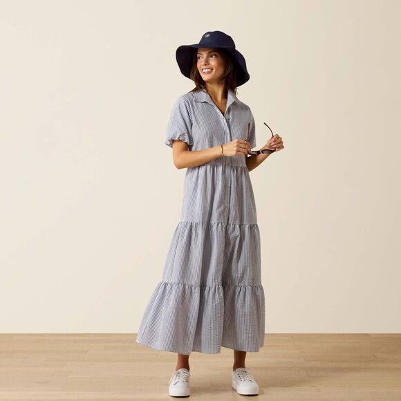 Ariat Dovestone Dress: Navy/White