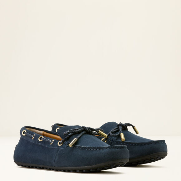 Ariat Margot Driving Shoe: Navy Suede