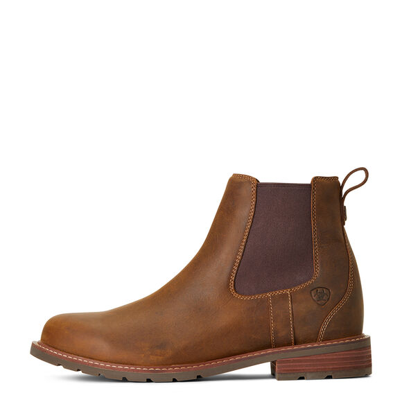 Ariat Wexford Waterproof Chelsea Boot: Weathered Brown