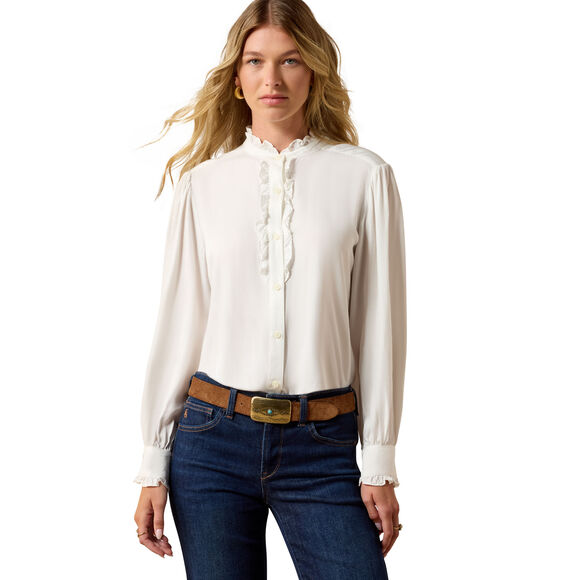 Ariat Cricklade Blouse: White