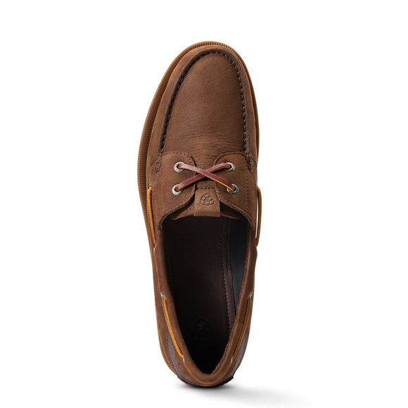 Ariat Antigua Men's Boat Shoe: Walnut