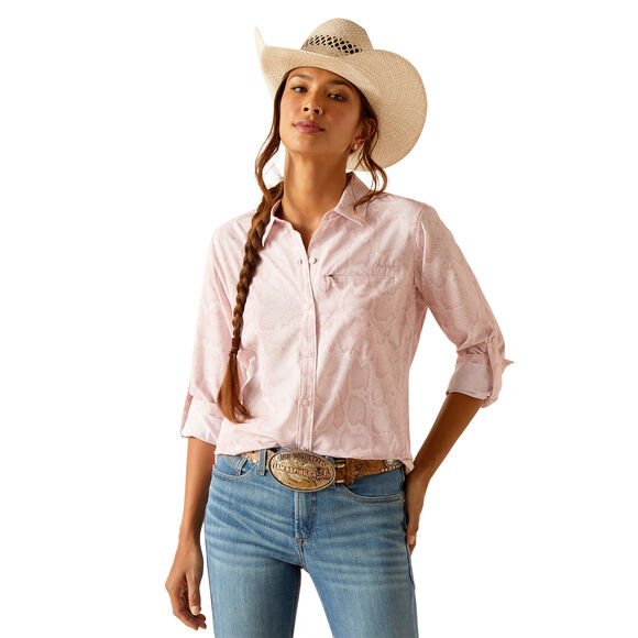 Ariat VentTEK Stretch Shirt: Pink Boa