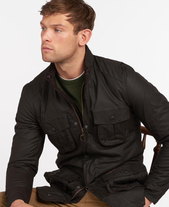 Barbour Corbridge Wax Jacket: Rustic