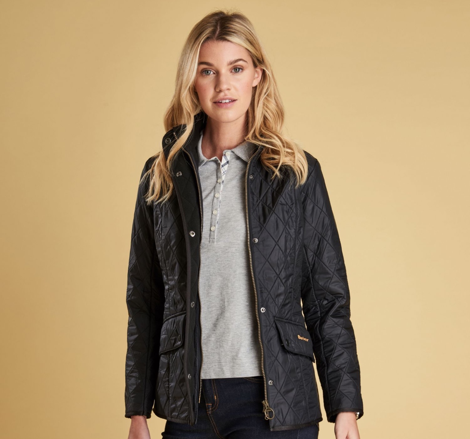 Barbour Cavalry Polarquilt Jacket – Black