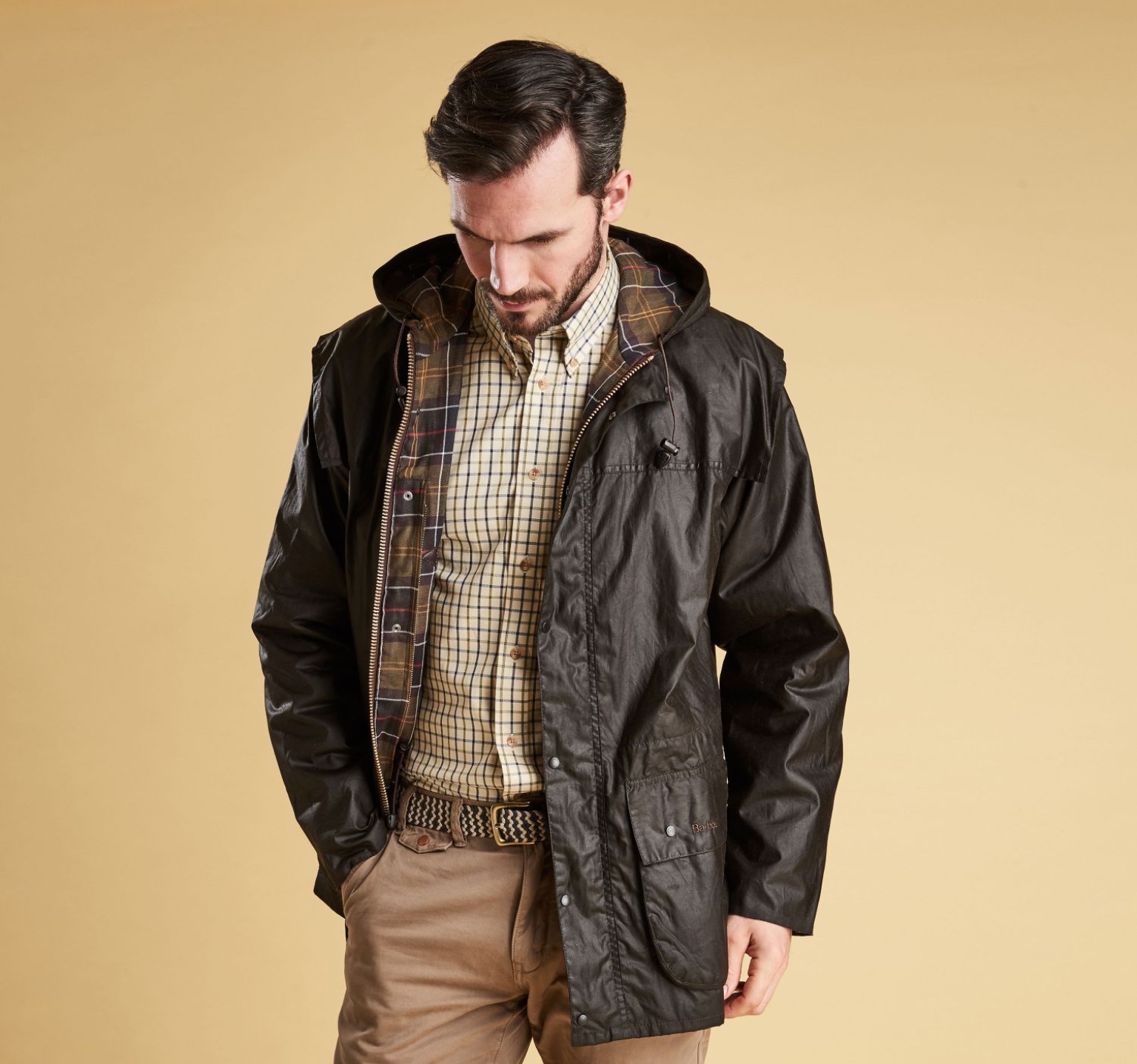 Barbour Classic Durham Wax Jacket: Olive1