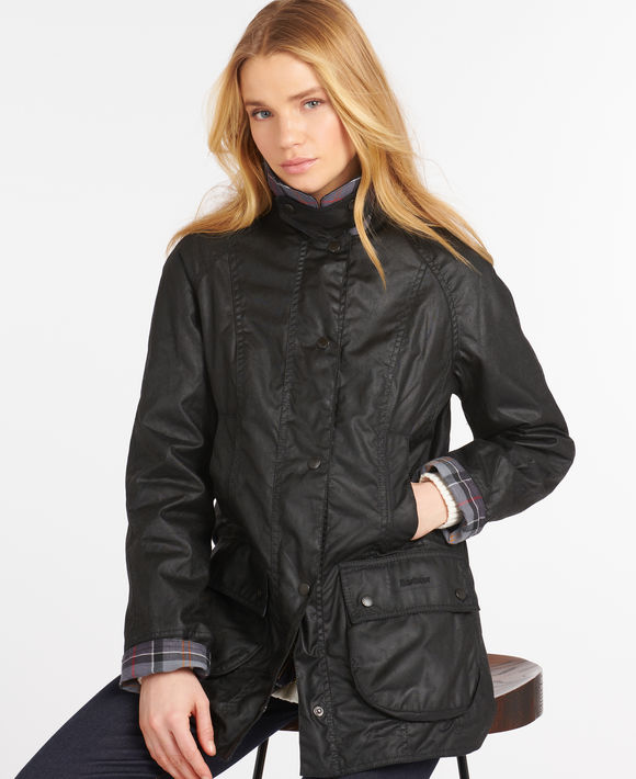 Barbour Beadnell Wax Jacket — Black