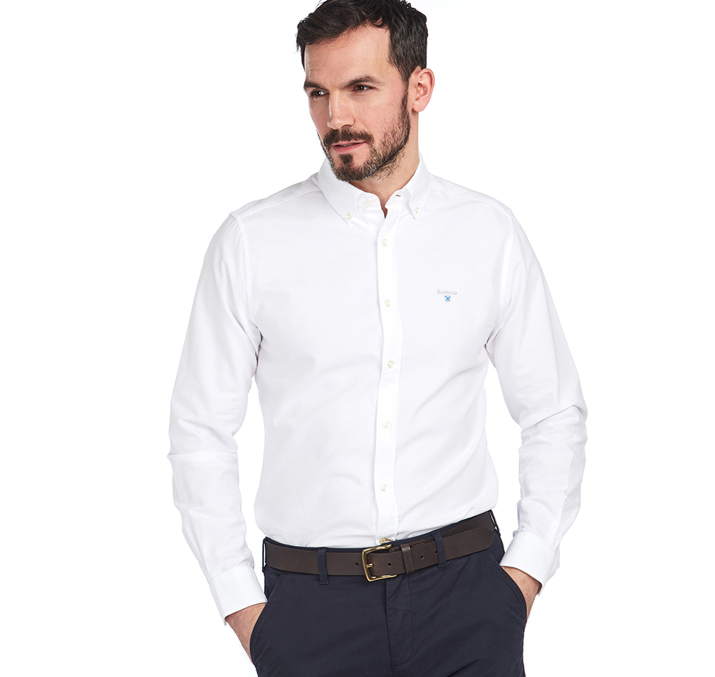 Barbour white oxford on sale shirt