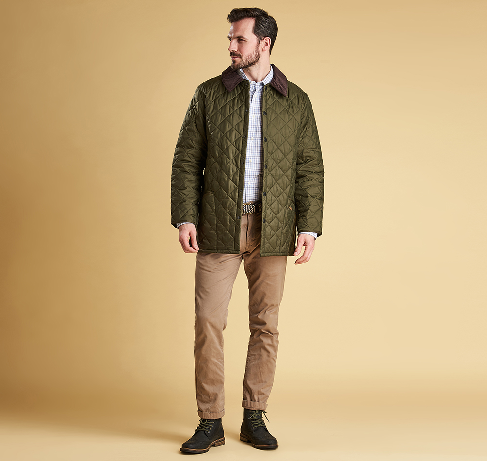 Barbour Liddesdale Quilted Jacket- Olive Look