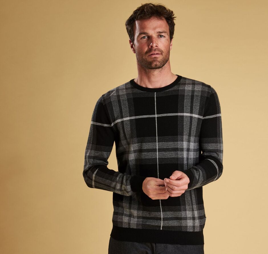 TARTAN JACQARD CREW 1