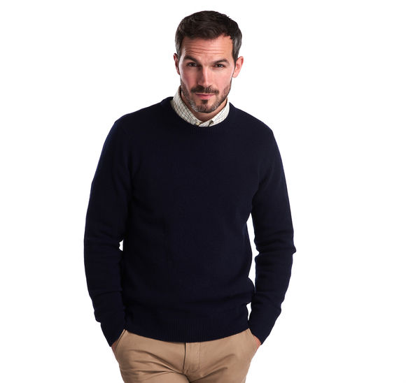 Barbour Nelson Essential Crew Neck Sweater: Navy