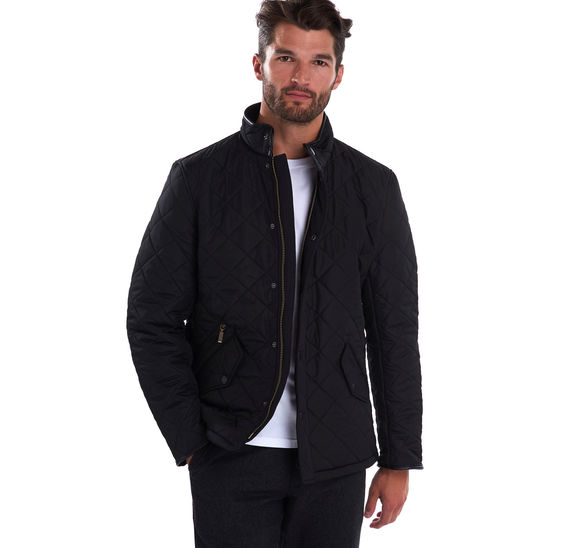 Barbour Powell Quilted Jacket: Black