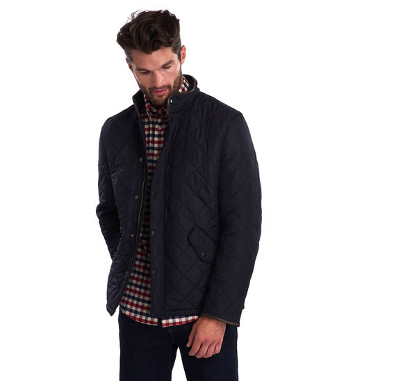Barbour Powell Quilted Jacket: Navy