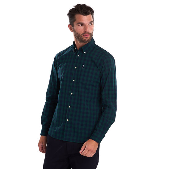 Barbour Gingham 12 TF: Seaweed