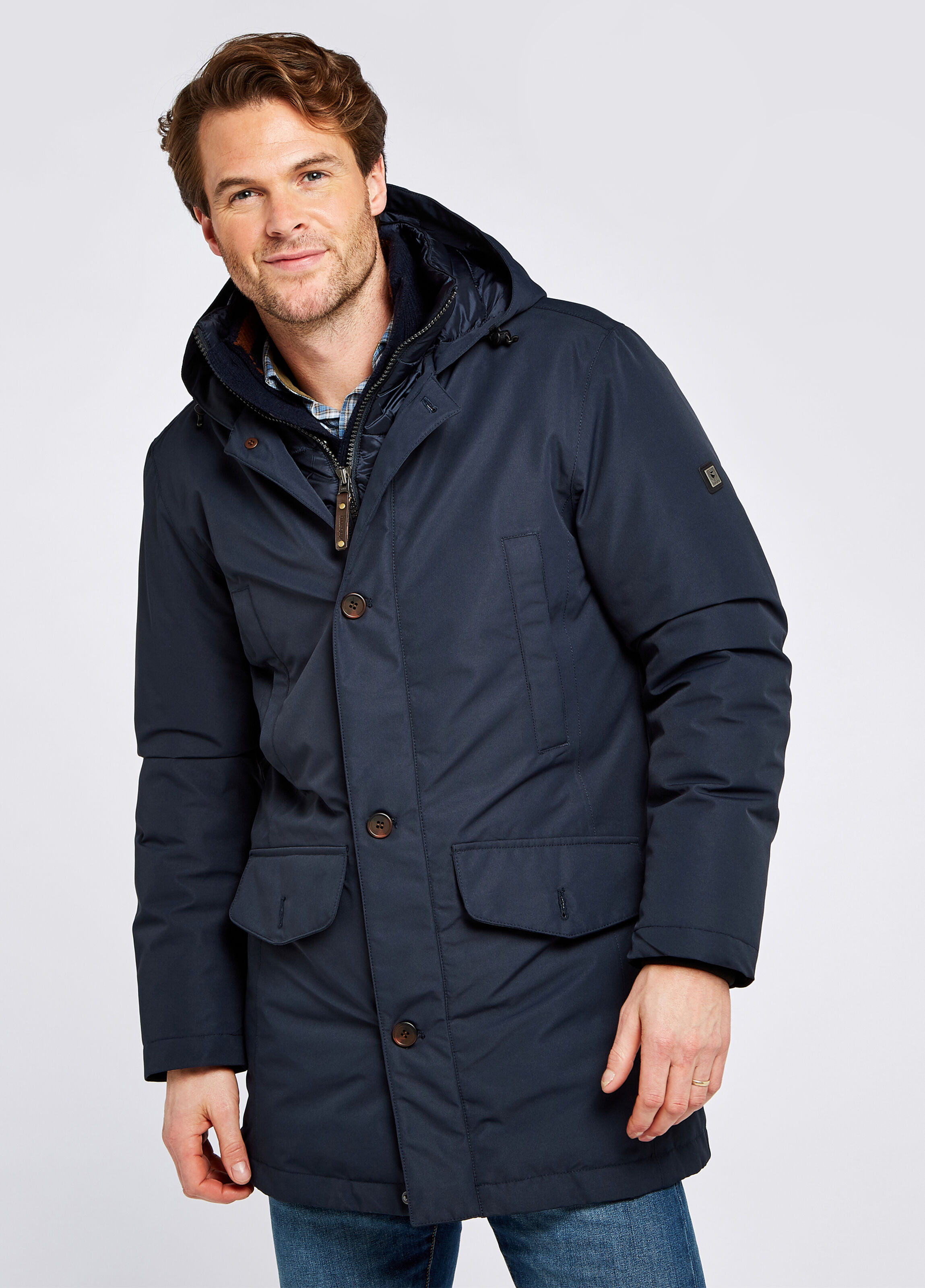 Dubarry Urlingford Down Parka Jacket: Navy