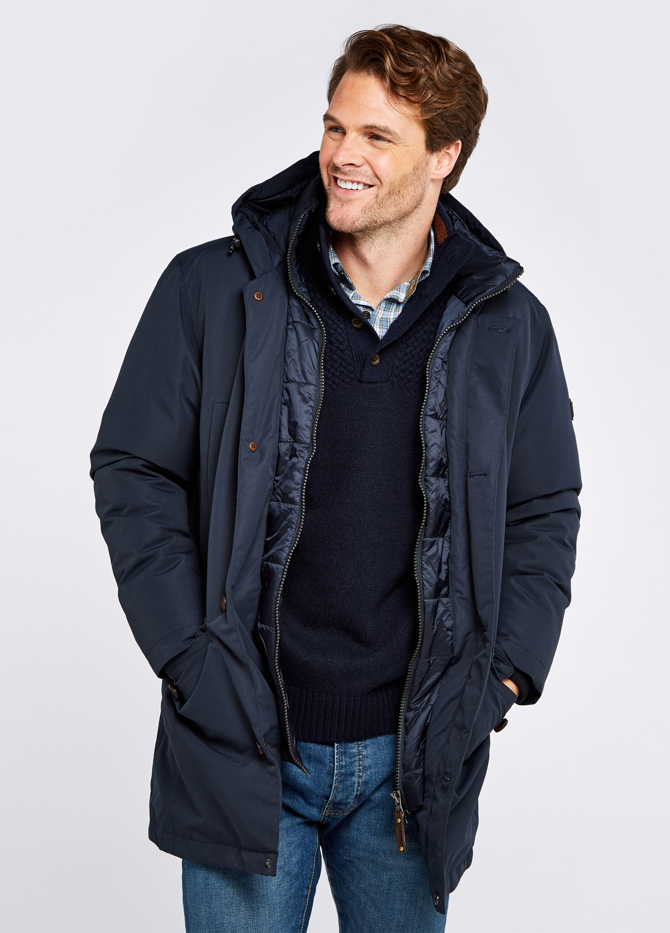 Dubarry Urlingford Down Parka Jacket: Navy