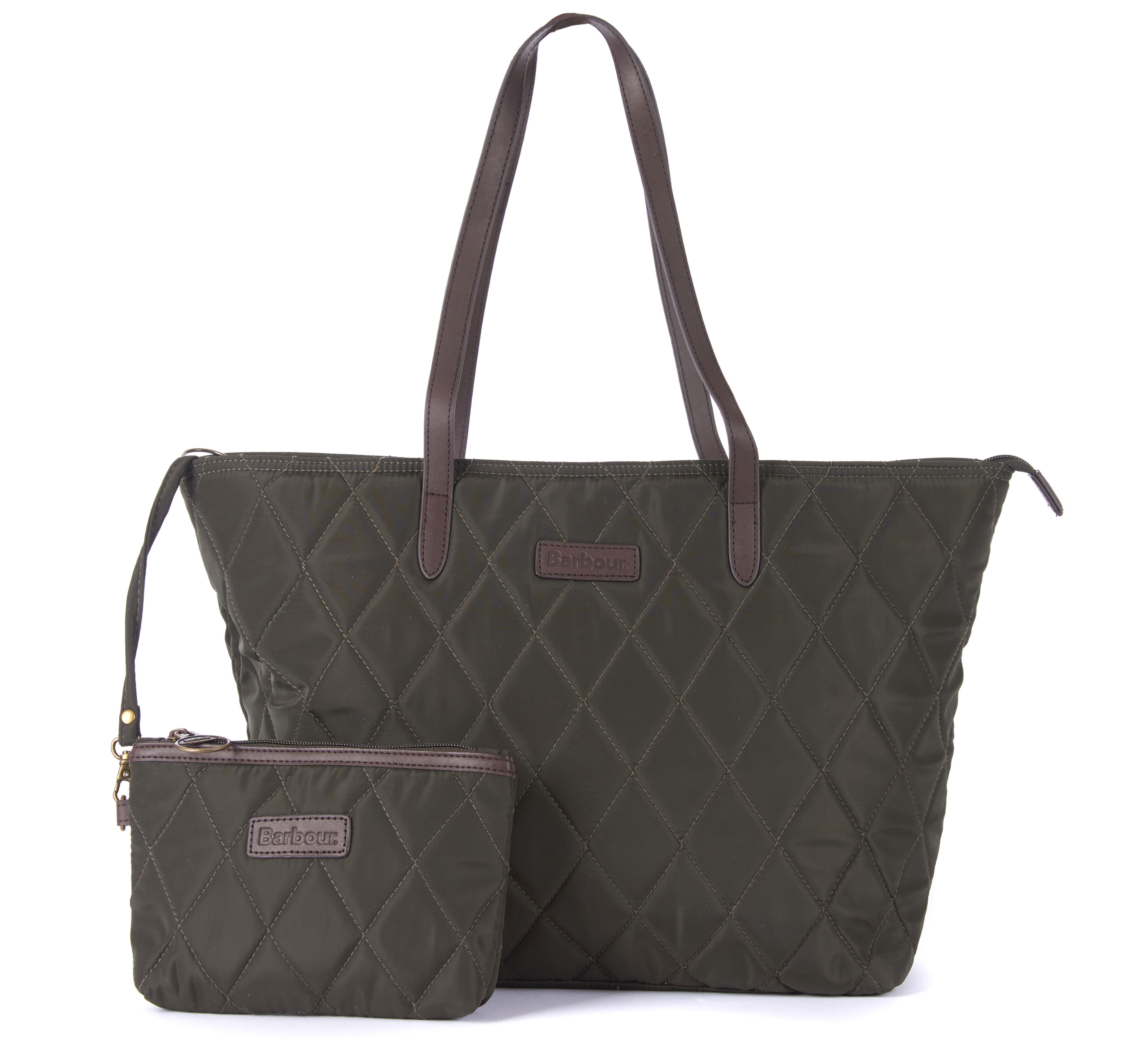 Barbour Witford Quilted Tote: Olive