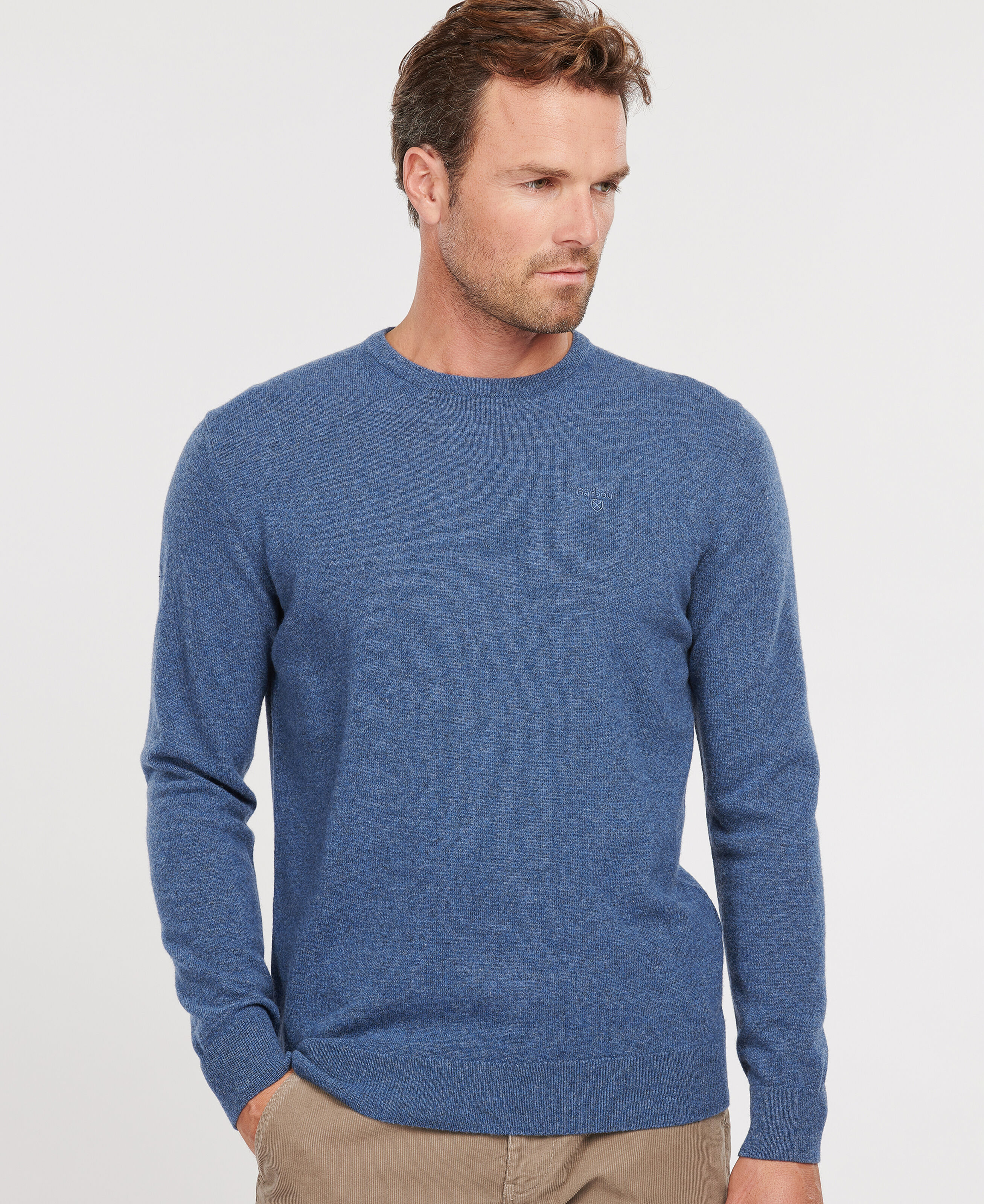 barbour lambswool crew neck jumper