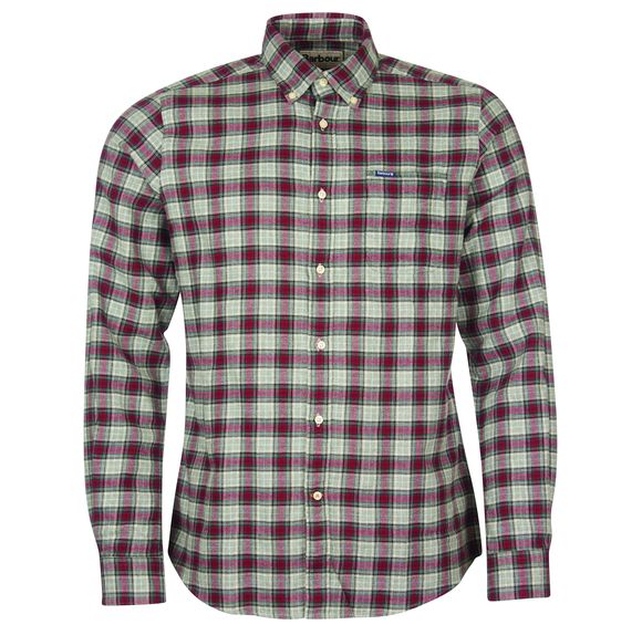 Barbour Alderton Tailored Shirt: Grey Marl