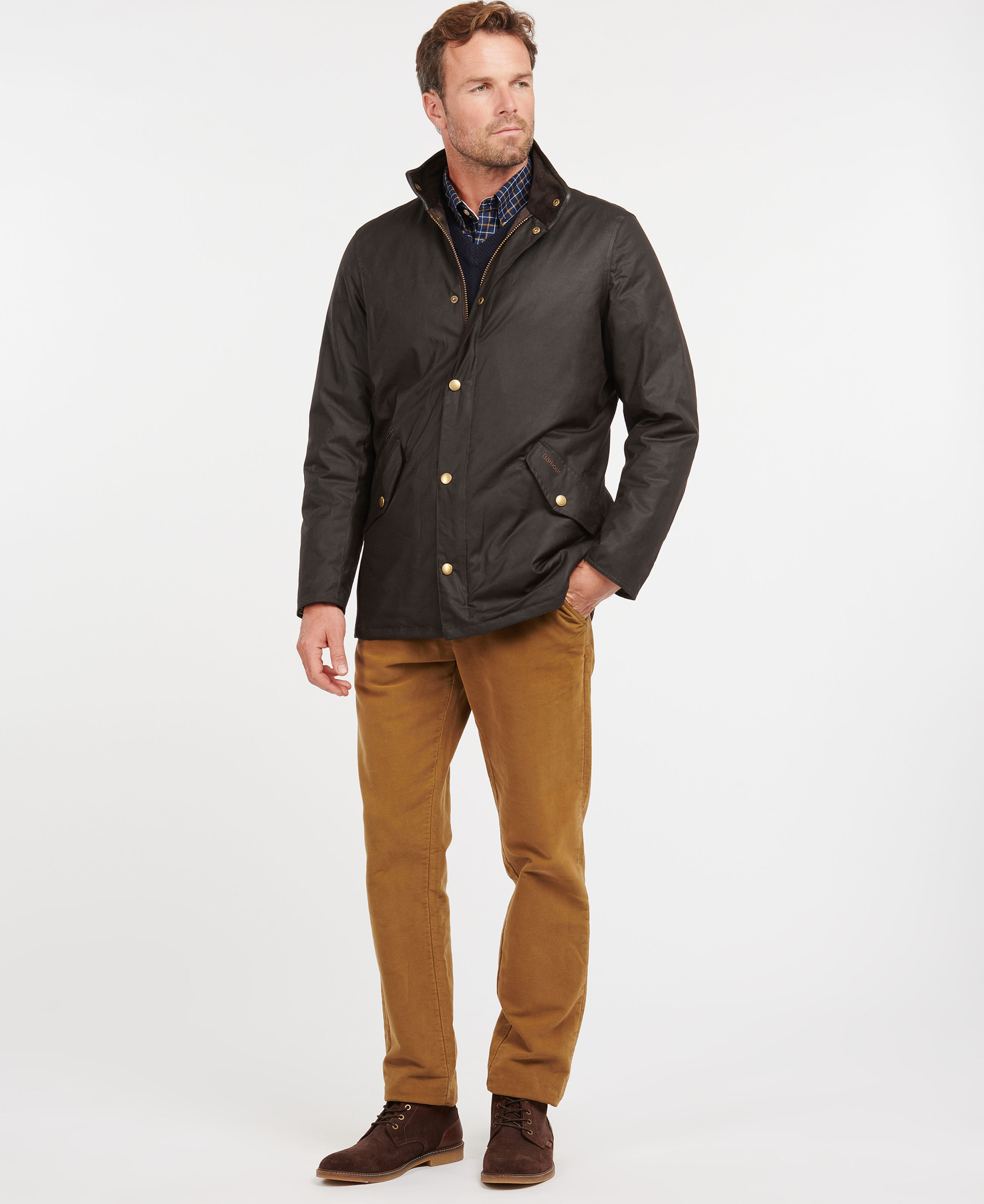 barbour prestbury wax jacket rustic