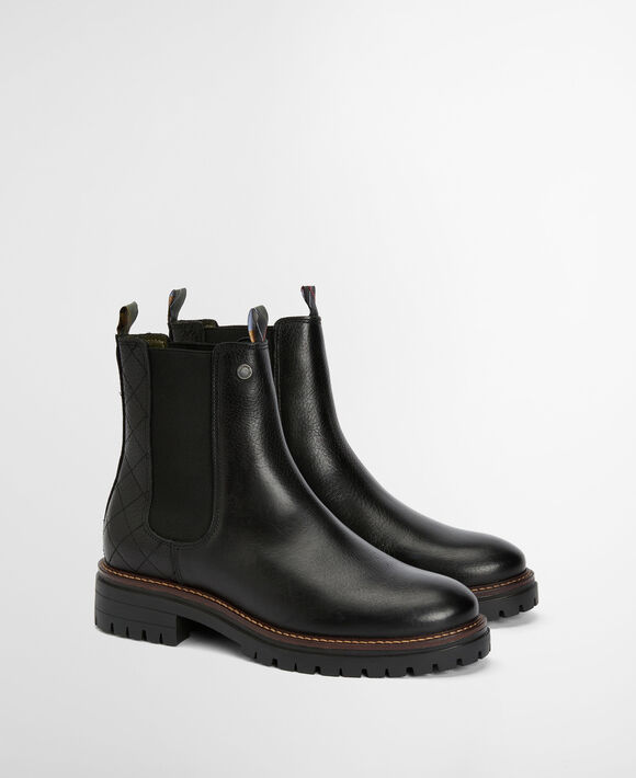 Barbour Evie Chelsea Boot: Black