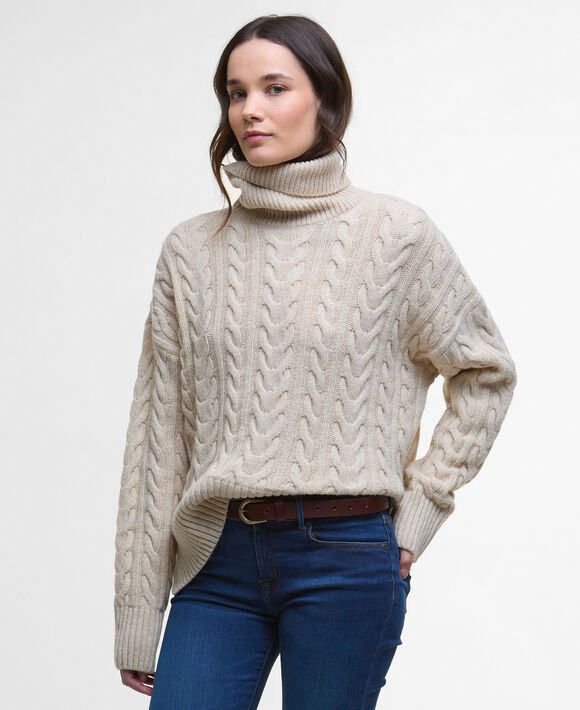 Barbour Embleton Knit: Birch