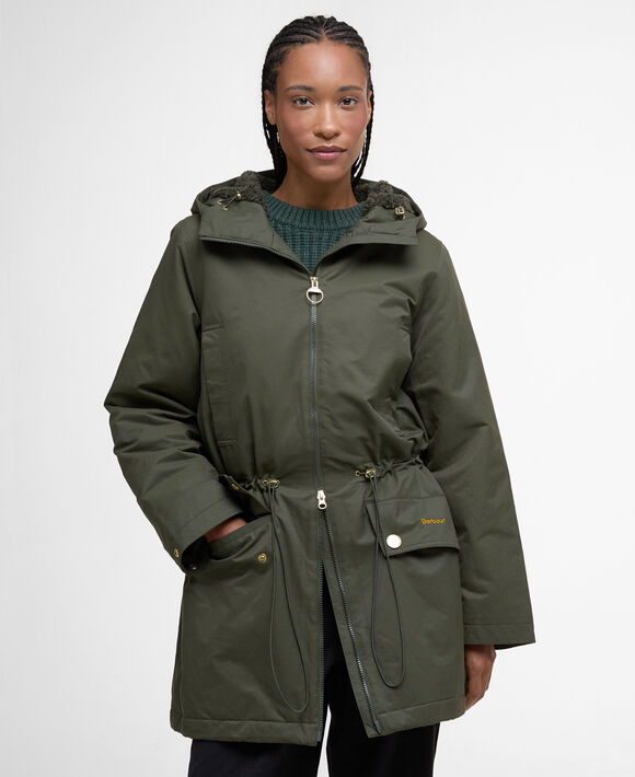 Barbour Inola Showerproof Jacket: Olive