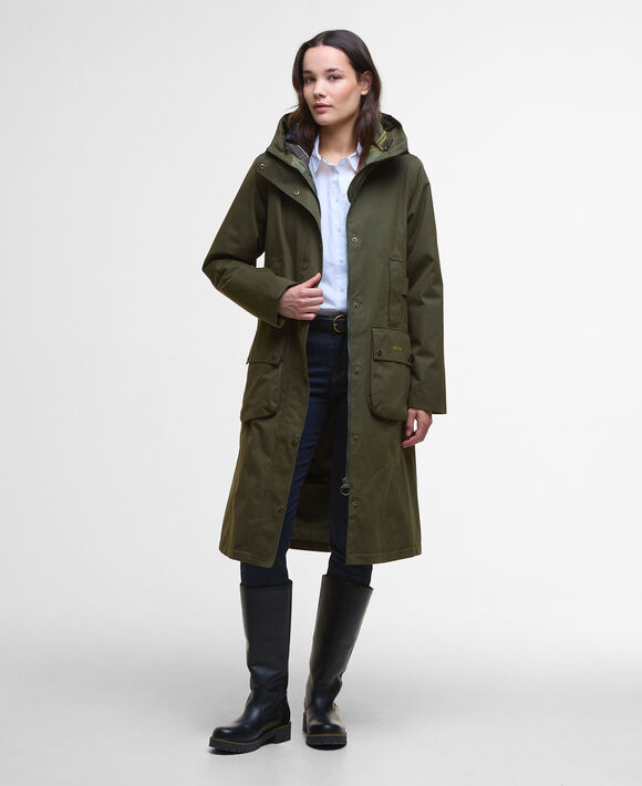 Barbour Bamburgh Waterproof Jacket: Olive