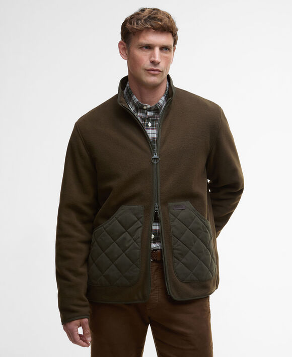 Barbour Lowich Fleece: Olive