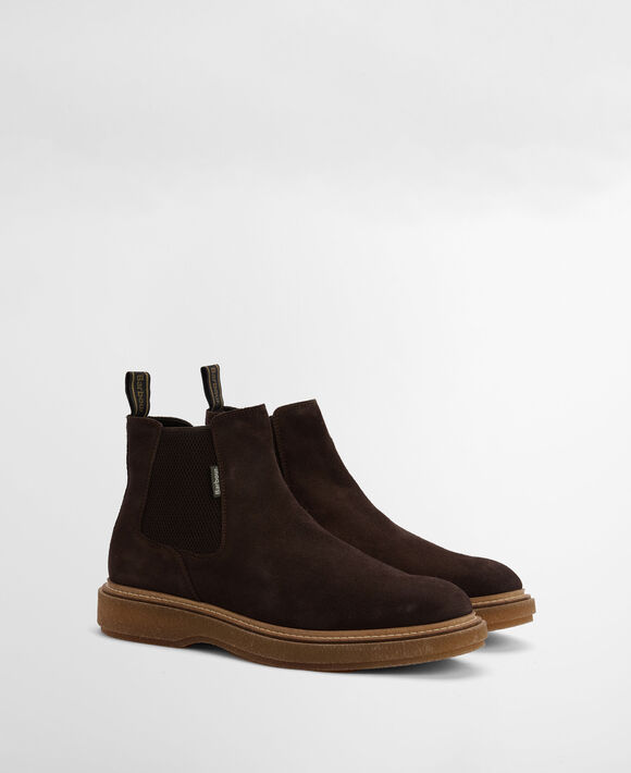 Barbour Tinstone Boot: Chocolate Suede