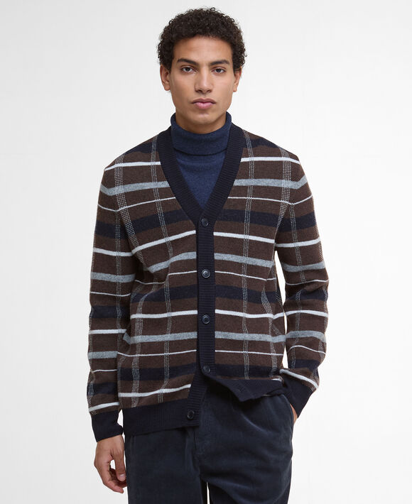 Barbour Kane Cardigan: Dark Oak