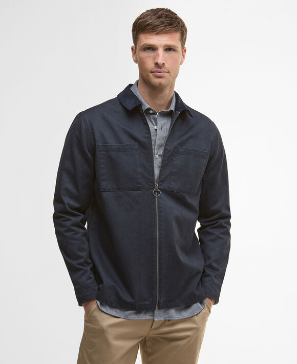 Barbour Lenker Overshirt: Navy